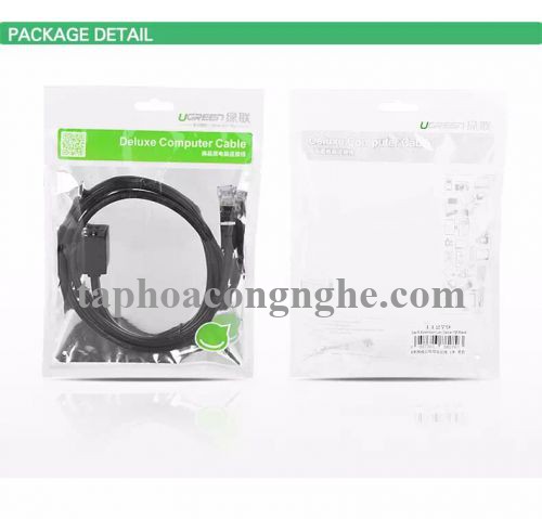 Ugreen 11283 5M màu Đen Cáp nối dài Ethernet CAT6 FTP RJ45 NW112 30011283